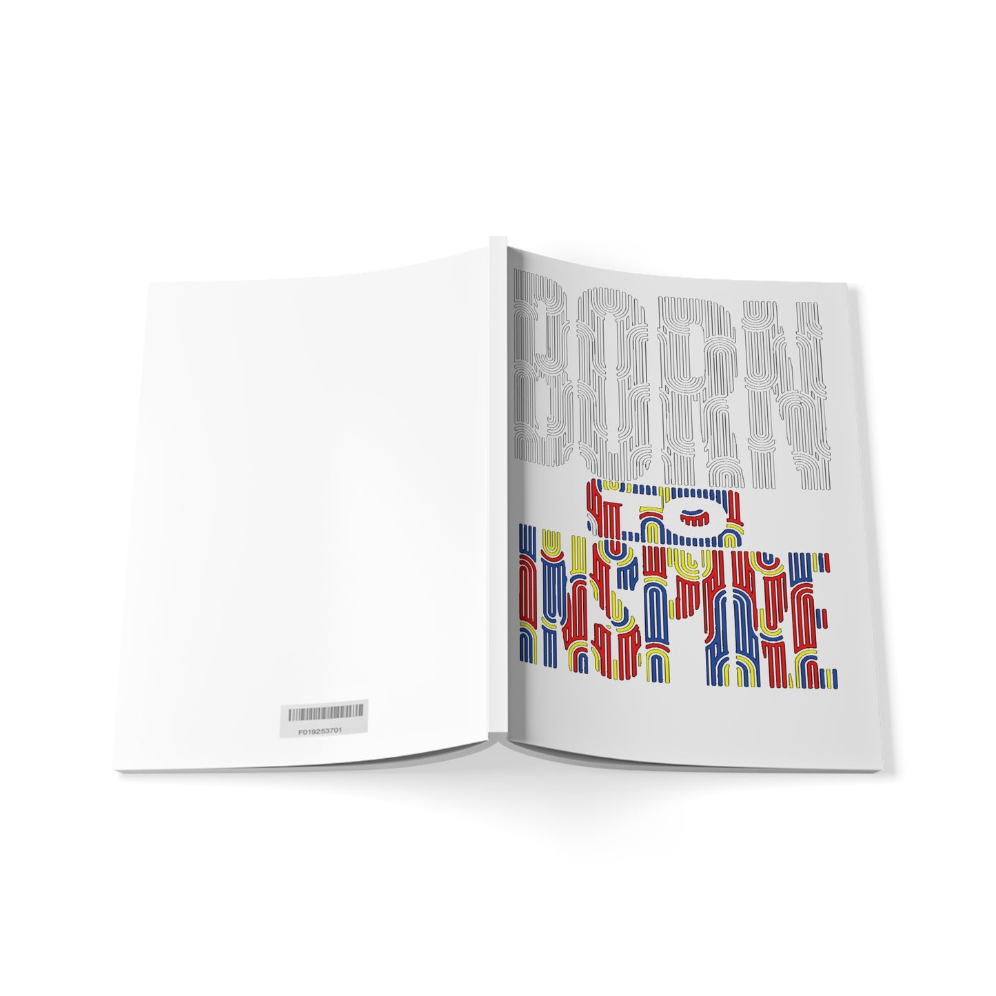 Born to Create A5 Softcover Notebook, Inspirational Journal, Art Sketchbook, Gift for Writers, Students, Creative Thinking