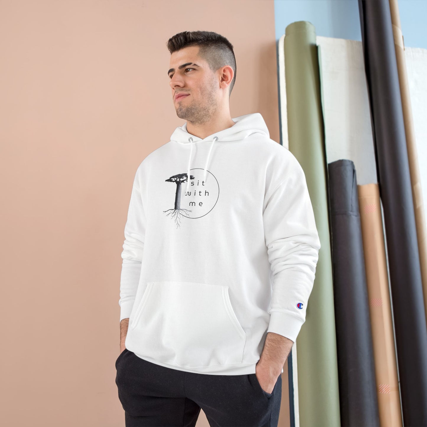 Trendy Champion Hoodie with Unique Design, Cozy Sweatshirt for Casual Outings, Gift for Birthdays, Holidays, or Just Because