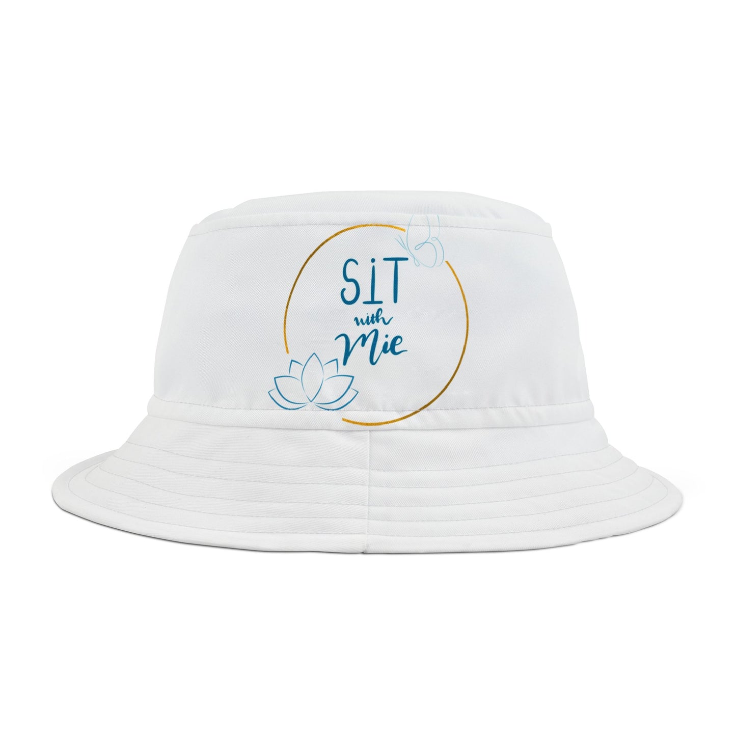 Lotus Flower Bucket Hat: Relaxing Summertime Vibes, Gift for Her, Outdoor Fun, Boho Style, Cool Sun Protection