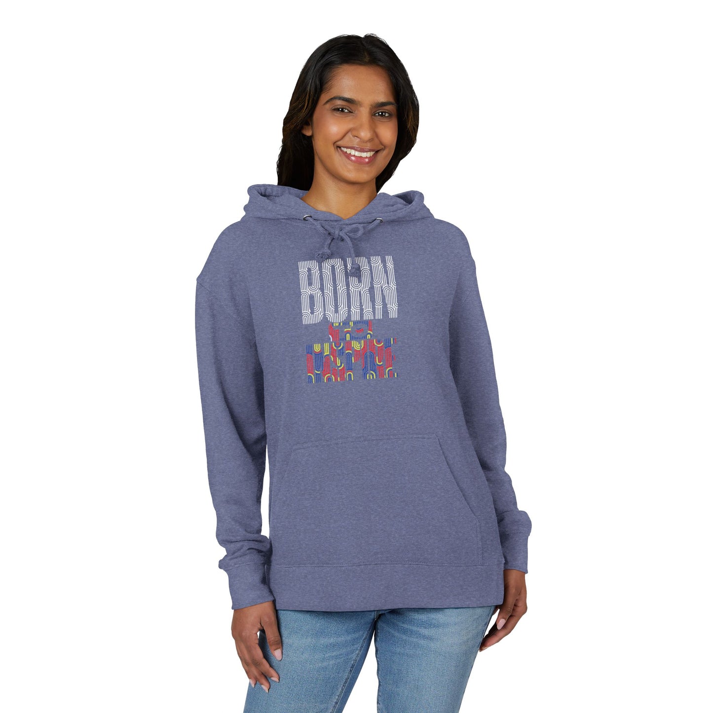 Unisex French Terry Hoodie - Born to Stand Out, Casual Wear, Gift for Him/Her, Colorful Graphic Sweatshirt, Everyday Comfort Hoodie