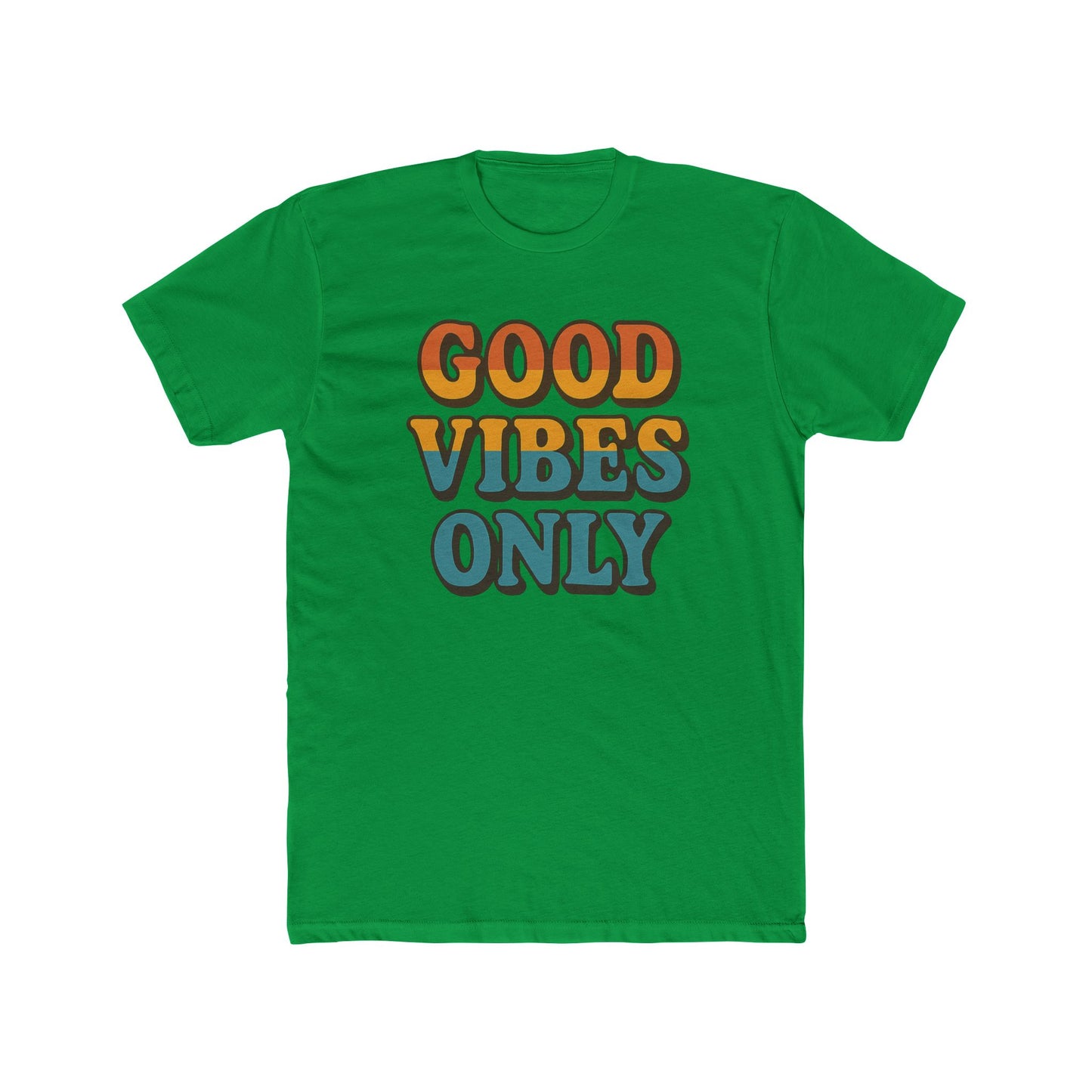 Good Vibes Only Crew Tee – Unisex Cotton T-Shirt, Positive Vibes Shirt, Casual Wear, Summer Fashion, Gift for Friends