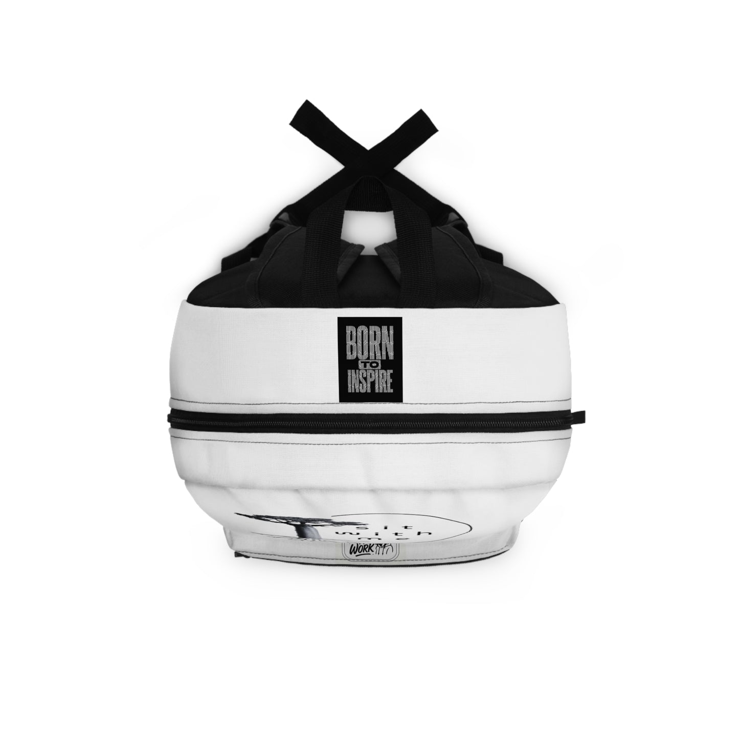 Mindful Tree Backpack - Sit With Me, Eco-Friendly Student Bag, Nature Lover Gift, Hiking Pack, Inspirational Quote Rucksack