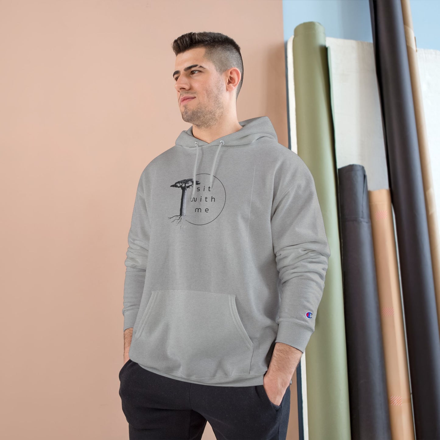 Trendy Champion Hoodie with Unique Design, Cozy Sweatshirt for Casual Outings, Gift for Birthdays, Holidays, or Just Because