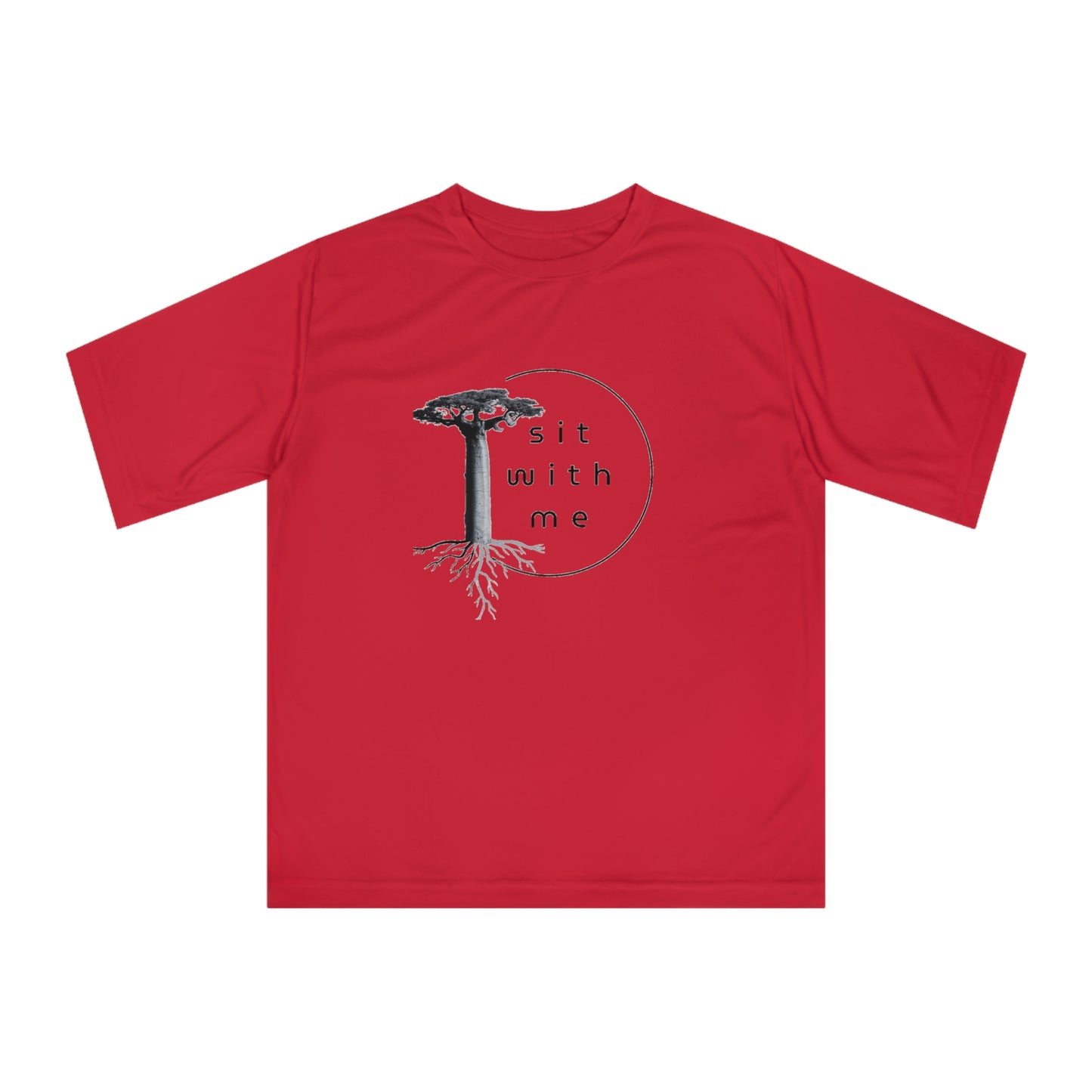 Mindful Tree Performance T-Shirt - Eco-Friendly Apparel, Unisex Gift, Yoga Attire, Outdoor Wear, Casual Style