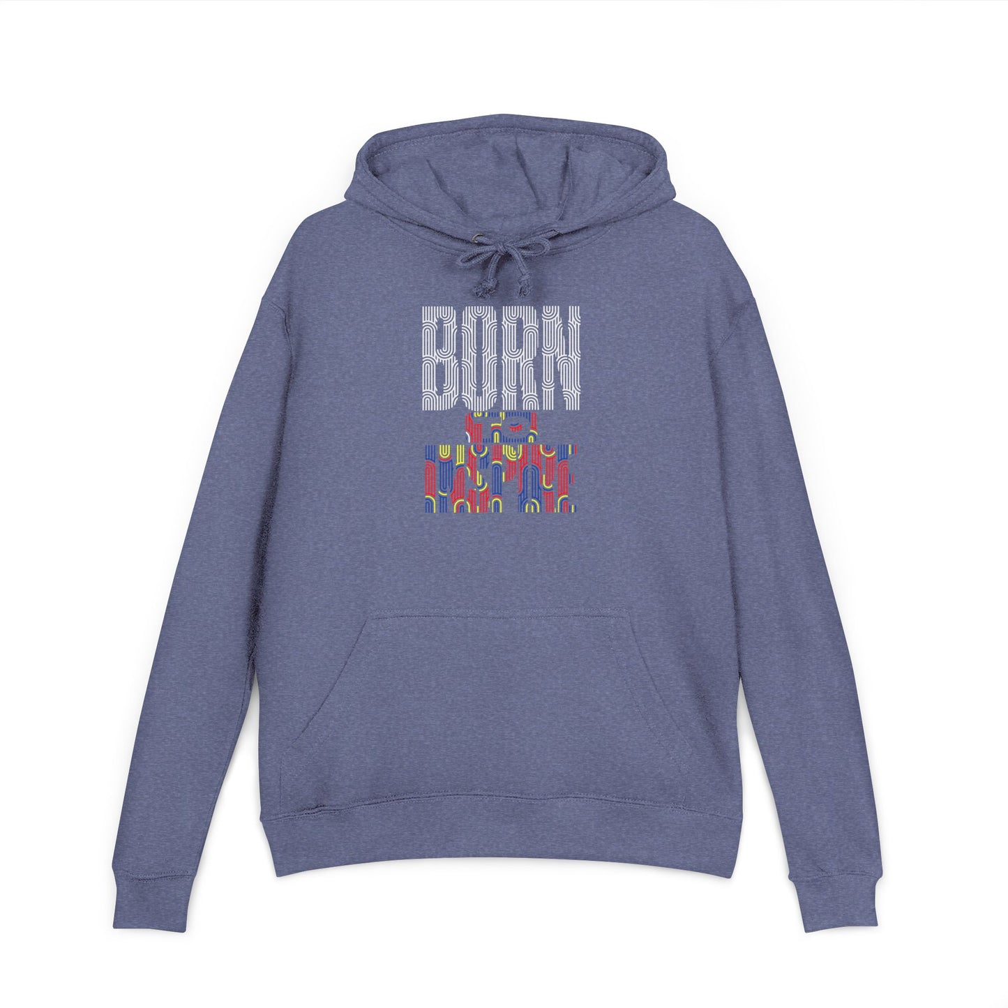 Unisex French Terry Hoodie - Born to Stand Out, Casual Wear, Gift for Him/Her, Colorful Graphic Sweatshirt, Everyday Comfort Hoodie