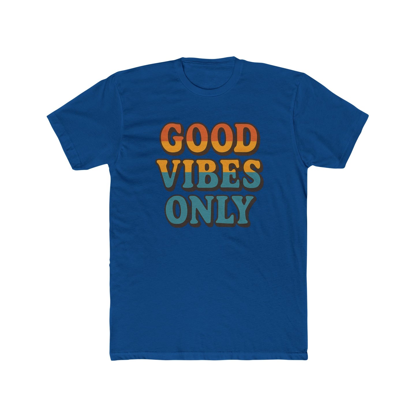Good Vibes Only Crew Tee – Unisex Cotton T-Shirt, Positive Vibes Shirt, Casual Wear, Summer Fashion, Gift for Friends