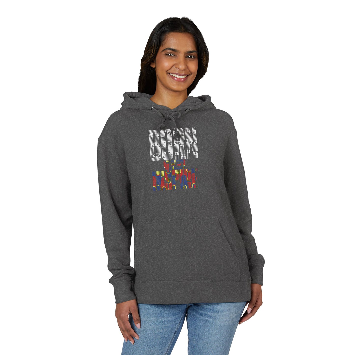 Unisex French Terry Hoodie - Born to Stand Out, Casual Wear, Gift for Him/Her, Colorful Graphic Sweatshirt, Everyday Comfort Hoodie