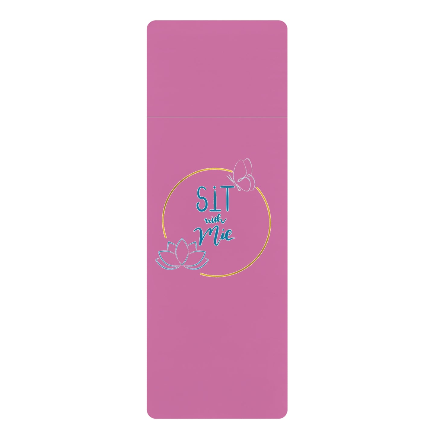 Rubber Yoga Mat - Inspiring & Non-Slip Fitness Mat for Home or Studio, Perfect for Meditation, Pilates, Gifts, Zen Decor