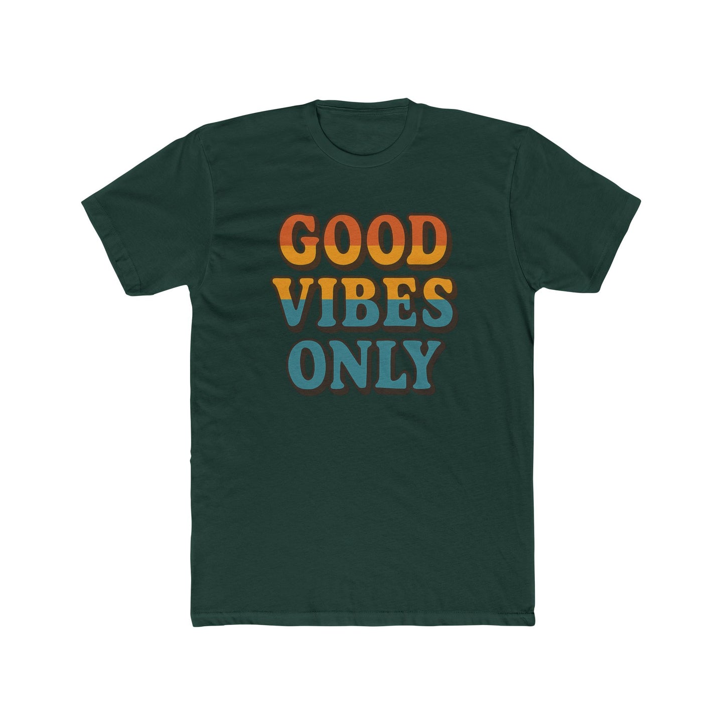 Good Vibes Only Crew Tee – Unisex Cotton T-Shirt, Positive Vibes Shirt, Casual Wear, Summer Fashion, Gift for Friends