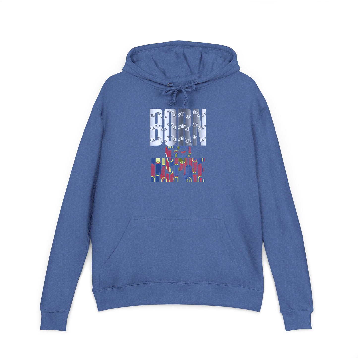 Unisex French Terry Hoodie - Born to Stand Out, Casual Wear, Gift for Him/Her, Colorful Graphic Sweatshirt, Everyday Comfort Hoodie