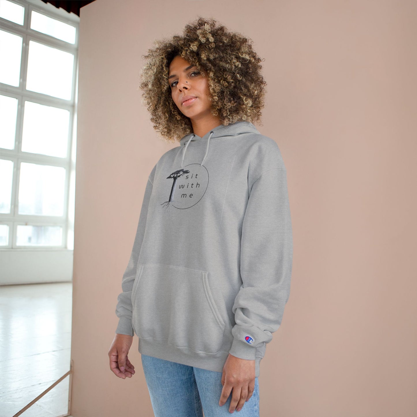 Trendy Champion Hoodie with Unique Design, Cozy Sweatshirt for Casual Outings, Gift for Birthdays, Holidays, or Just Because