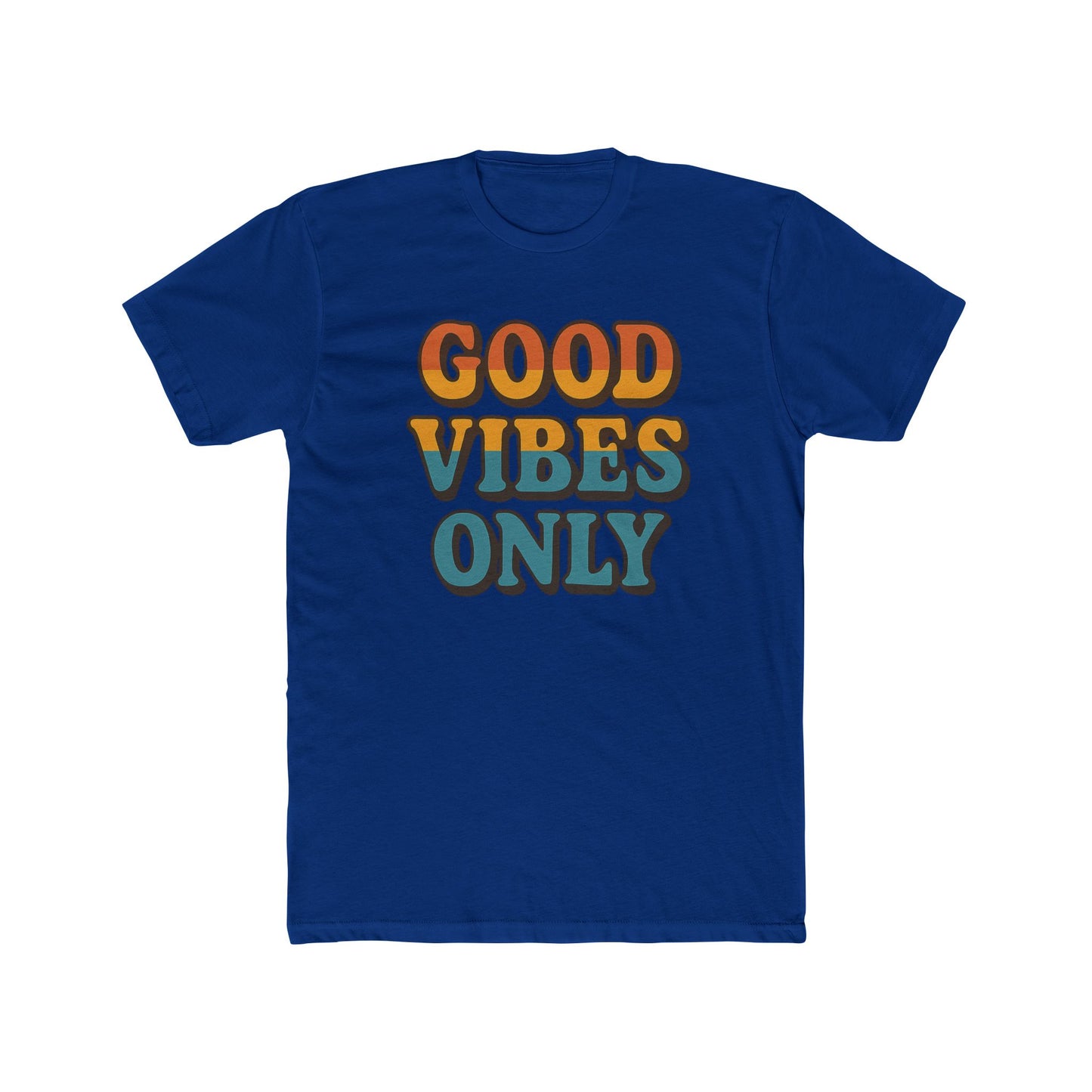 Good Vibes Only Crew Tee – Unisex Cotton T-Shirt, Positive Vibes Shirt, Casual Wear, Summer Fashion, Gift for Friends