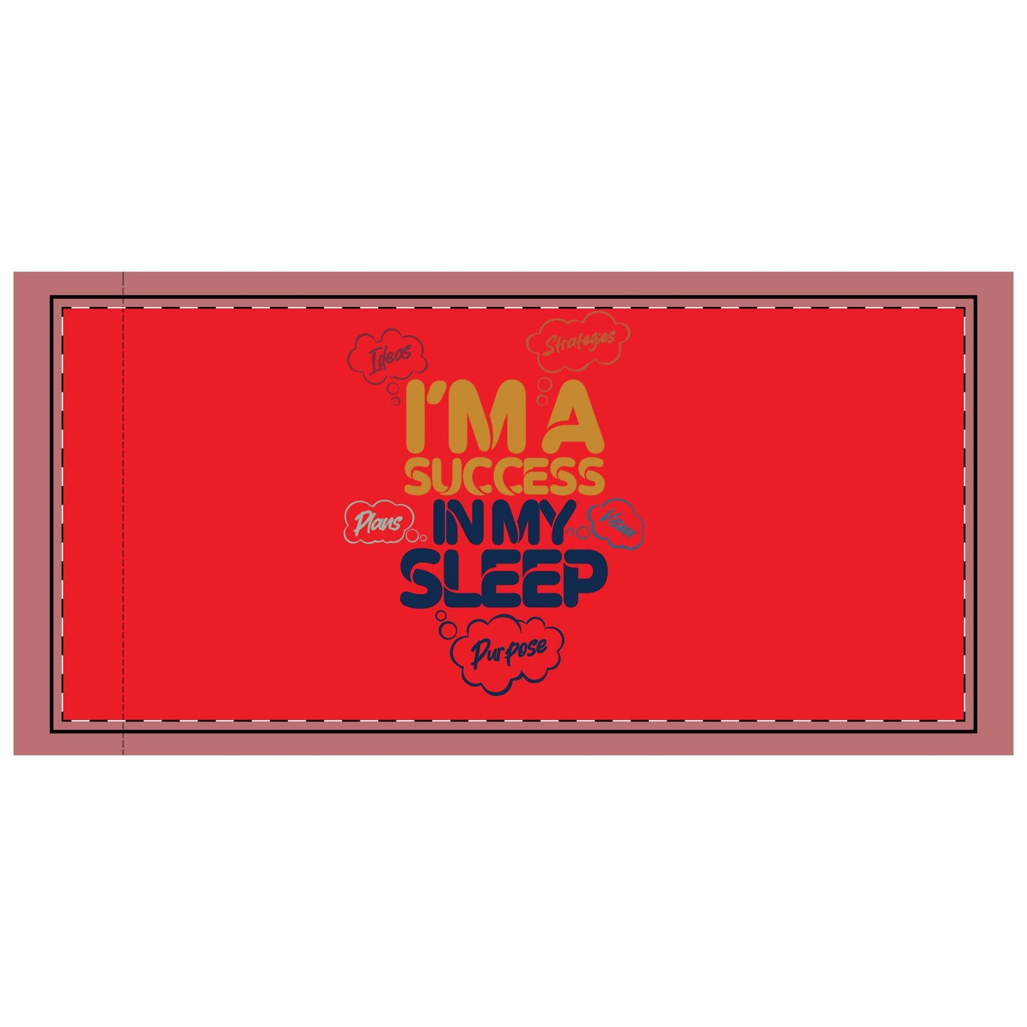 Success-In-Your-Sleep Microfiber Pillowcase, Sleep Gift, Bedroom Decor, Inspirational Gift, Positive Affirmation Home Decor