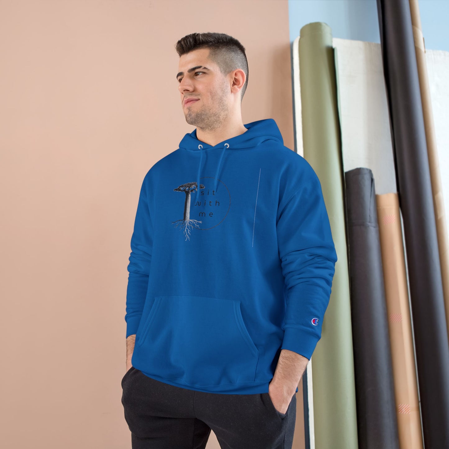 Trendy Champion Hoodie with Unique Design, Cozy Sweatshirt for Casual Outings, Gift for Birthdays, Holidays, or Just Because