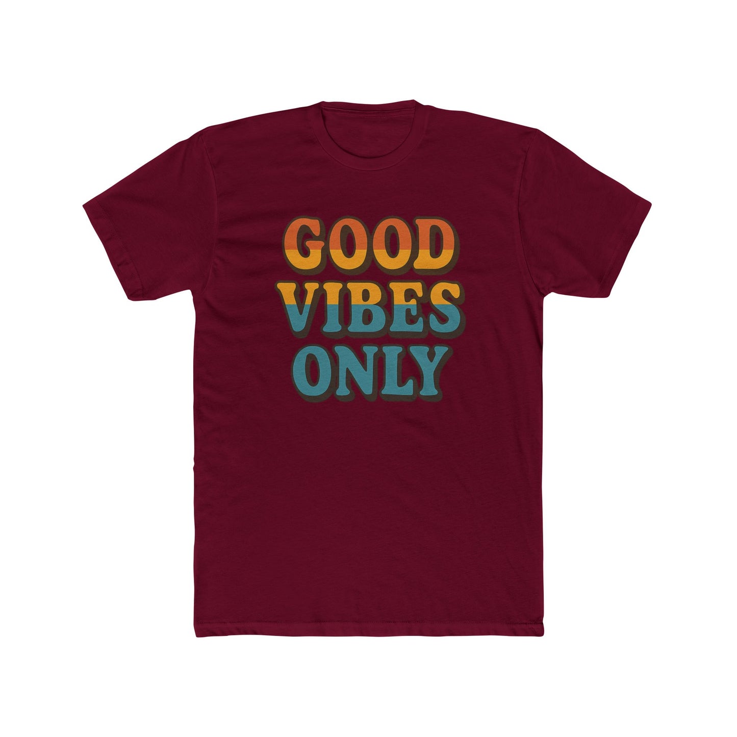 Good Vibes Only Crew Tee – Unisex Cotton T-Shirt, Positive Vibes Shirt, Casual Wear, Summer Fashion, Gift for Friends