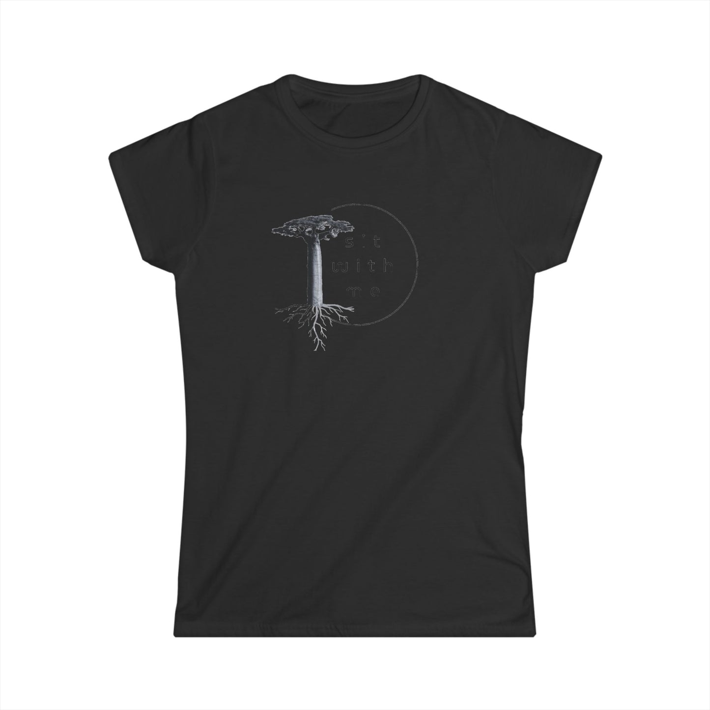 Women's Softstyle Tee with Inspirational Tree Design, Casual Shirt, Nature Lover Tee, Gift for Friends, Motivational Apparel