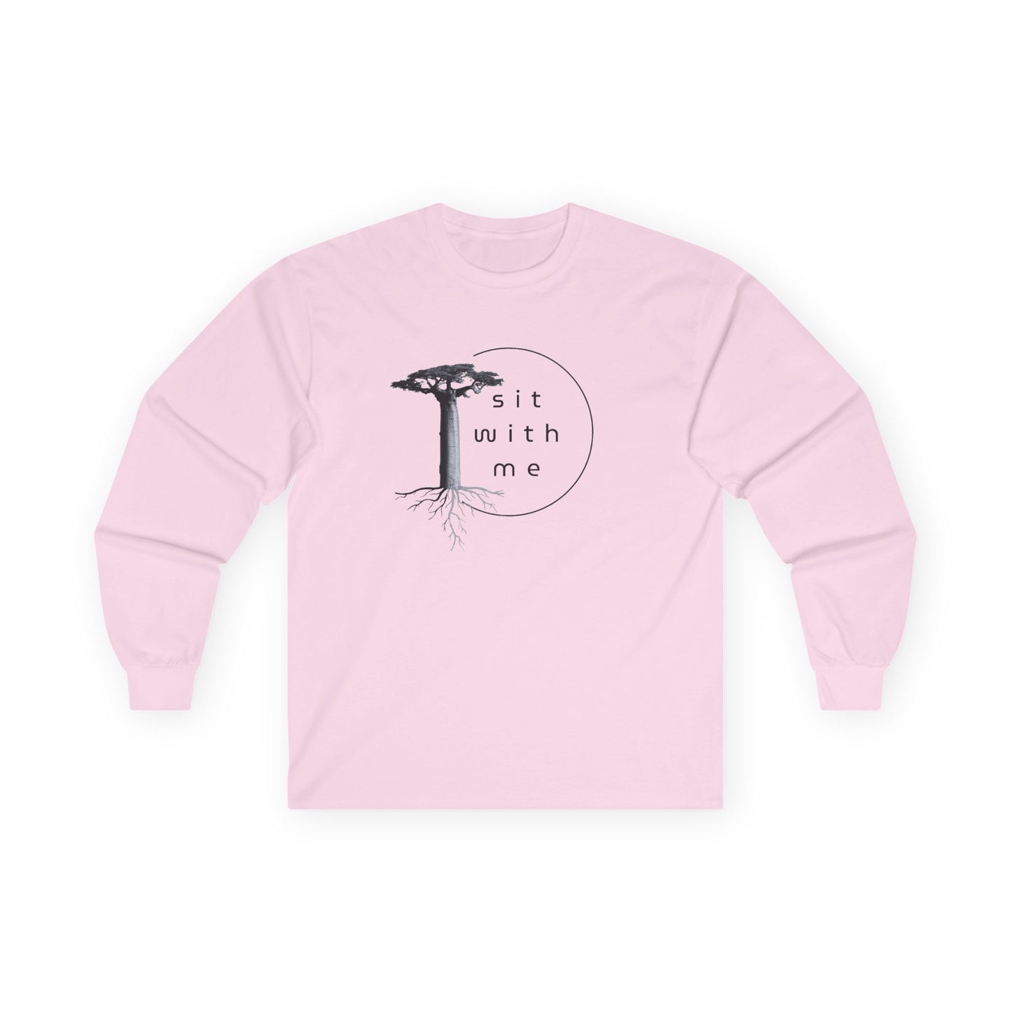 Unisex Long Sleeve Tee with 'Sit With Me' Design, Comfortable Tee for Nature Lovers, Ideal for Cozy Gatherings, Gift for Friends, [...]