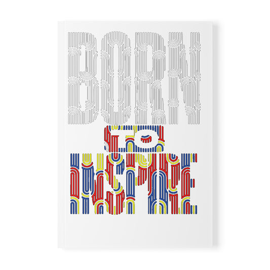 Born to Create A5 Softcover Notebook, Inspirational Journal, Art Sketchbook, Gift for Writers, Students, Creative Thinking